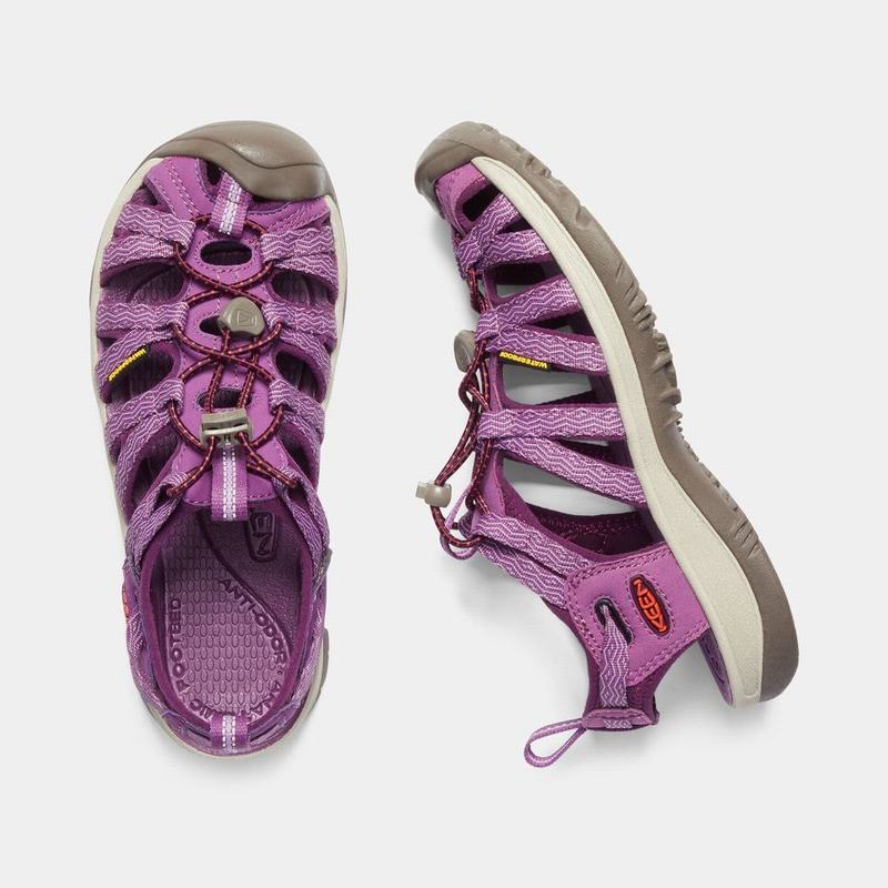 Keen Whisper Womens Hiking Sandals Purple Online (7432-NAIVZ)